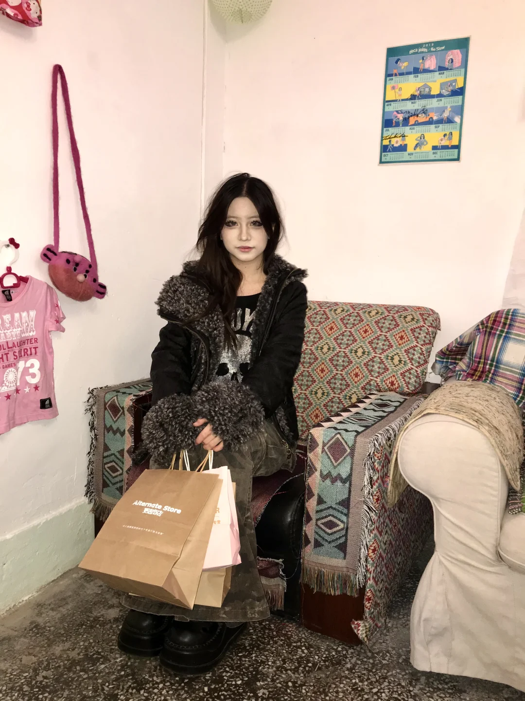 欢迎光临( ᳐ ´ ᗜ ` ᳐ฅ逛古着店的人