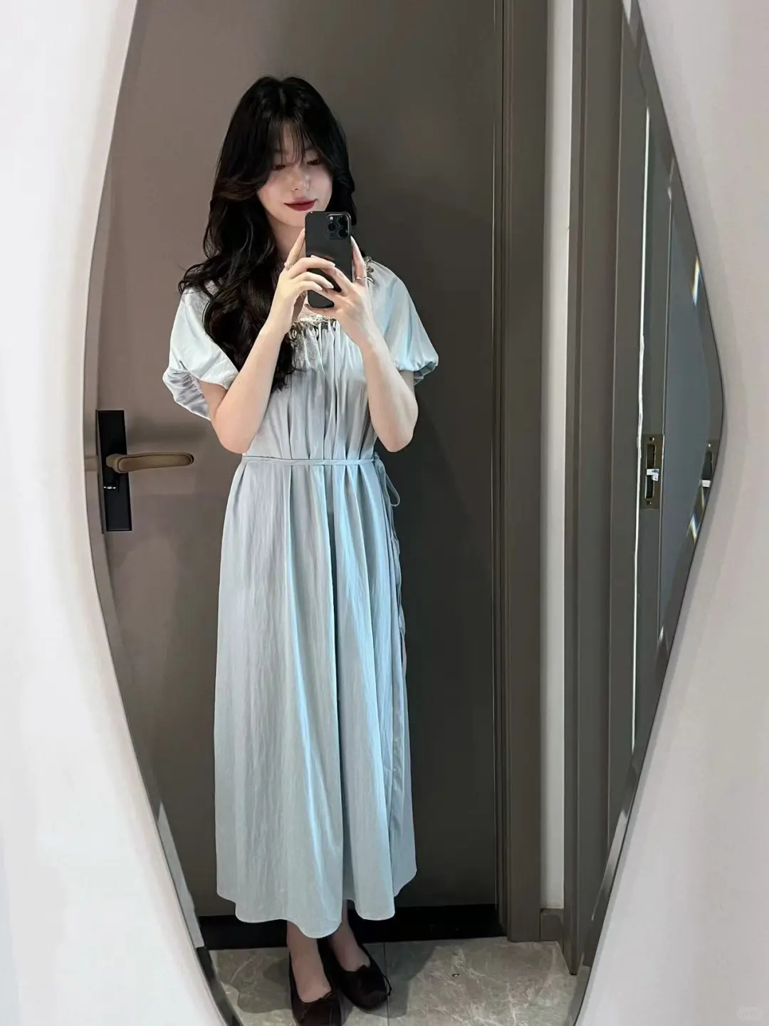 香影试衣间🌊莱赛尔·波西米亚风小蓝裙