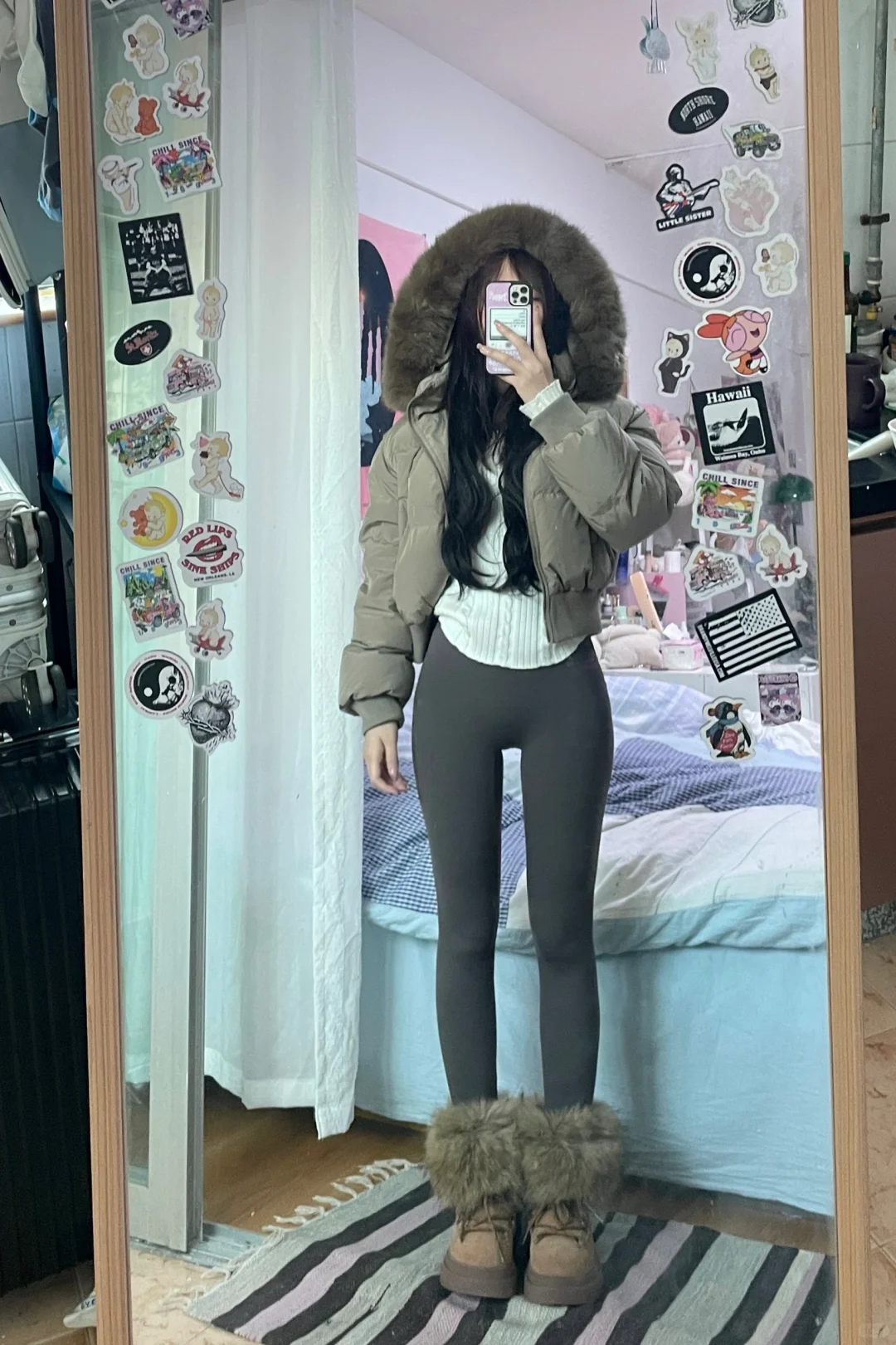 小个子不冻腿ootd⛸️🤎鲨鱼裤穿搭合集