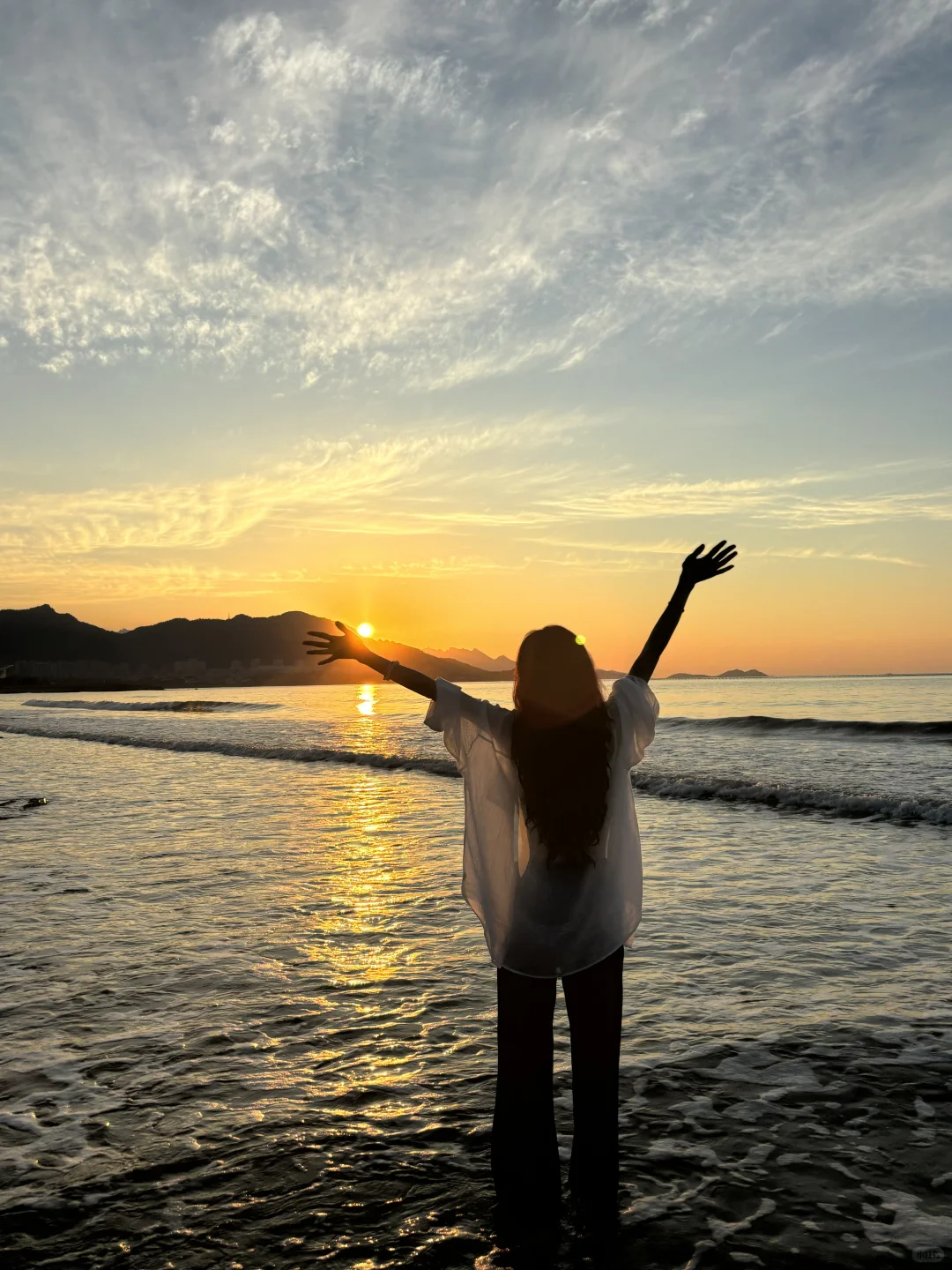 也是拍上了老娘与海