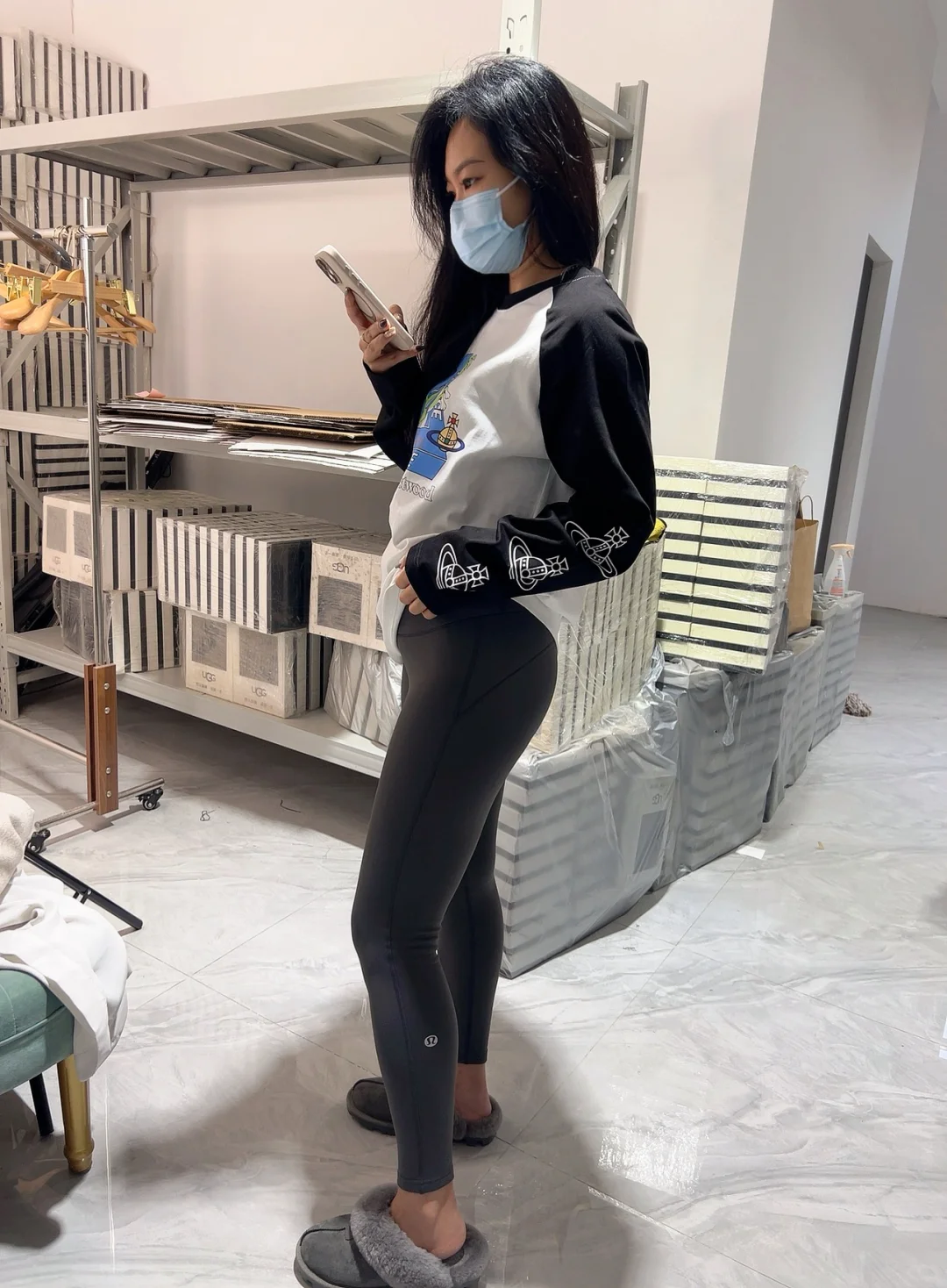 实拍的我穿瑜伽裤也超酷！