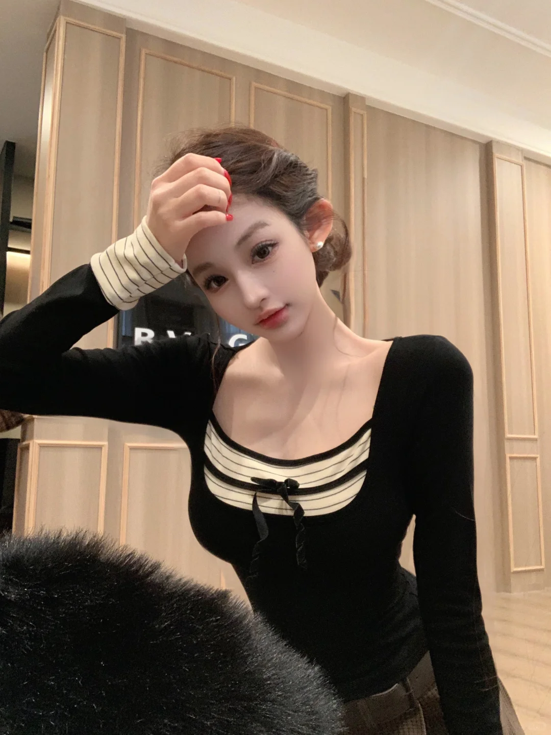 纯欲辣妹｜叠穿假两件上衣❗️