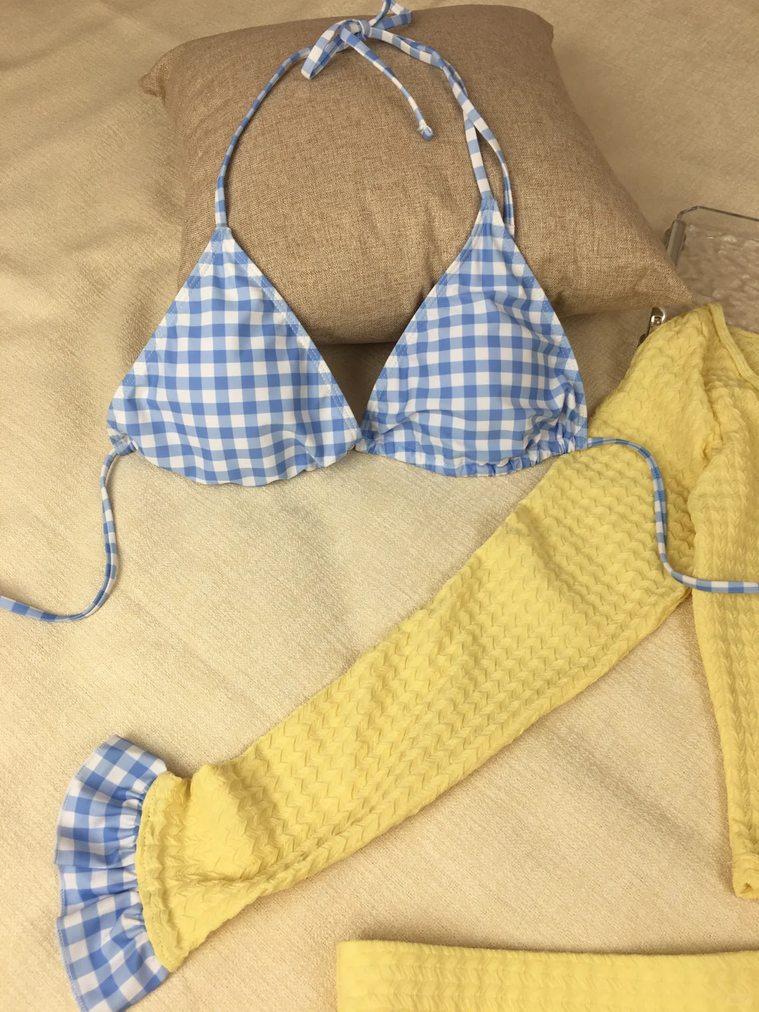 泡汤♨️这套比基尼分体泳衣👙超级漂亮好出片