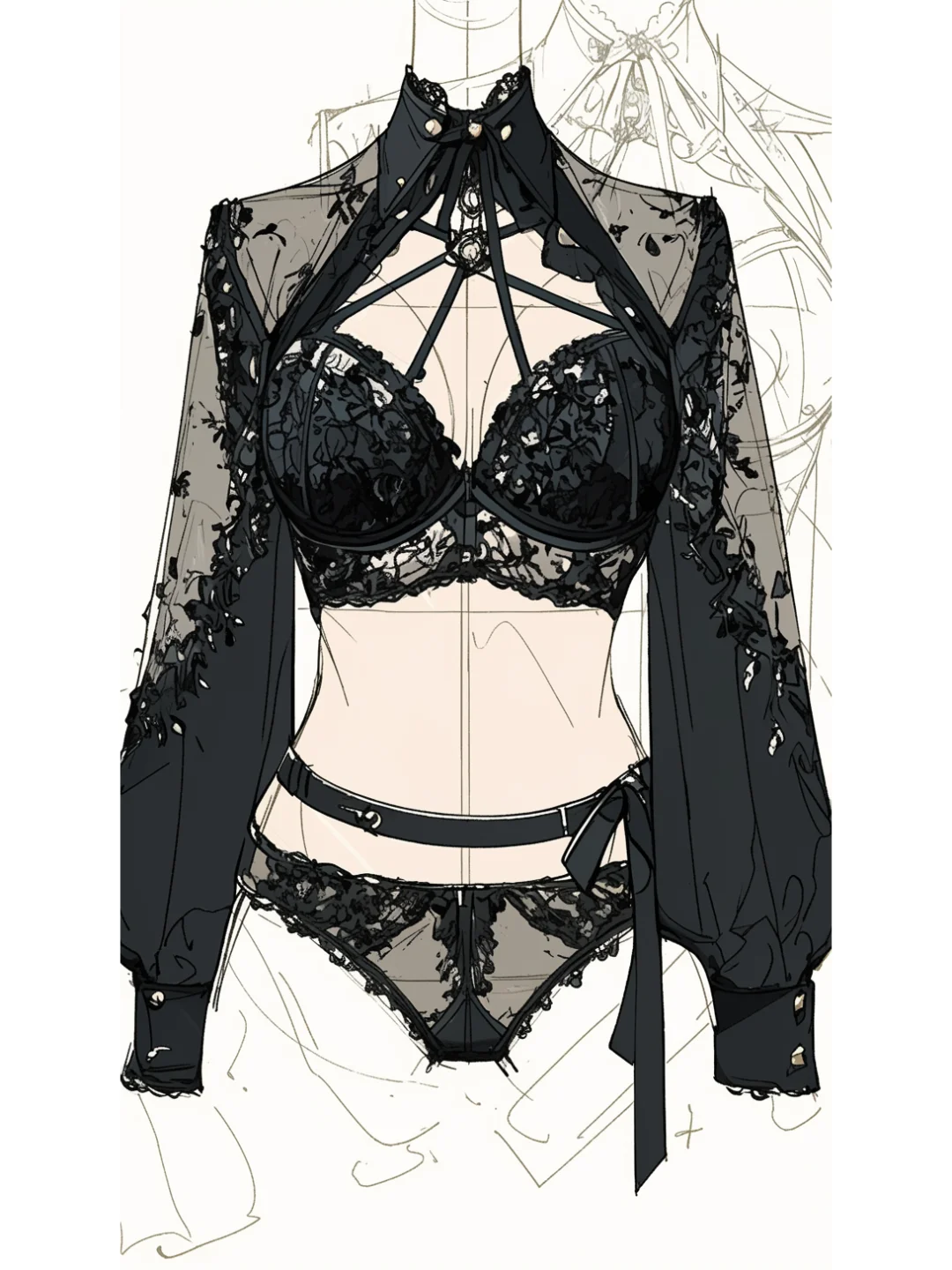 服装设计系列 ｜ 蕾丝内衣