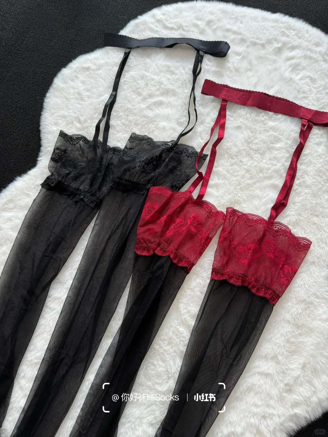 夜宴牡丹🖤暗黑性感风牡丹吊带袜~钓系必备