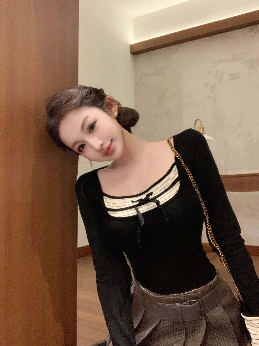 纯欲辣妹｜叠穿假两件上衣❗️