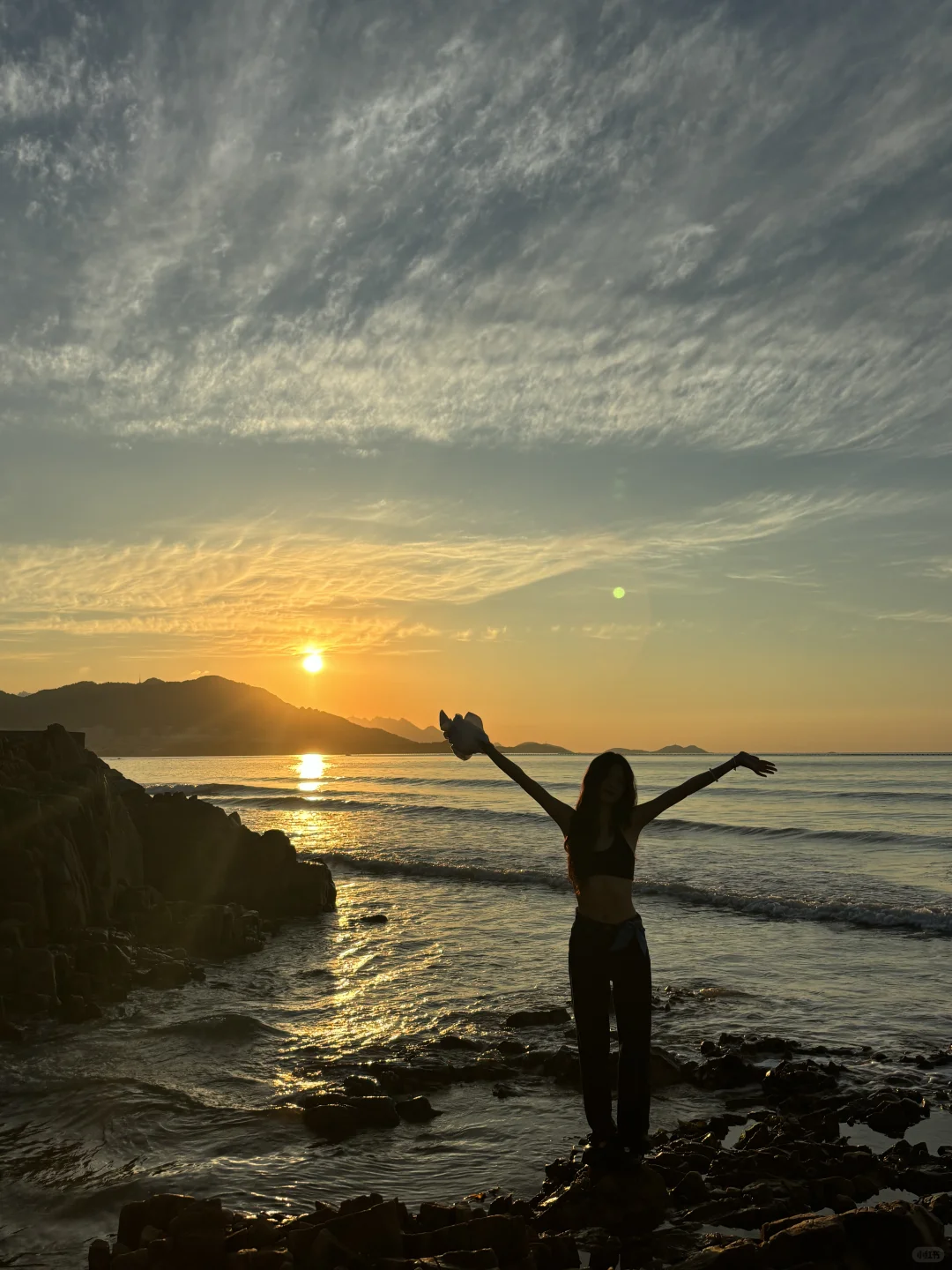 也是拍上了老娘与海