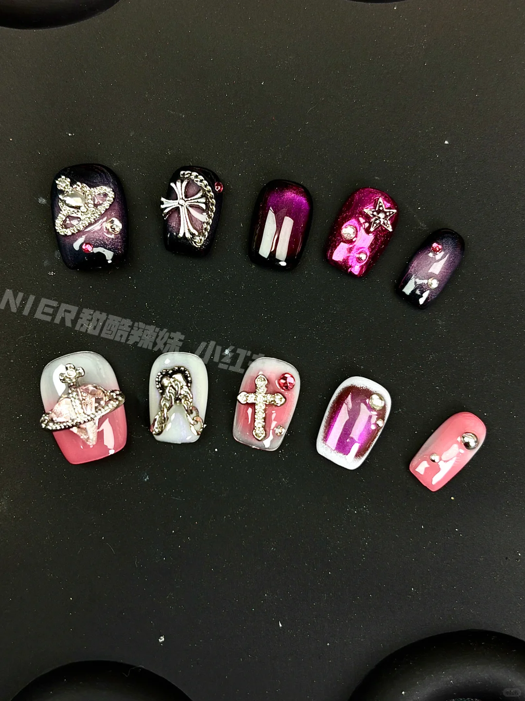 NIER甜酷辣妹新款短甲合集｜美甲分享