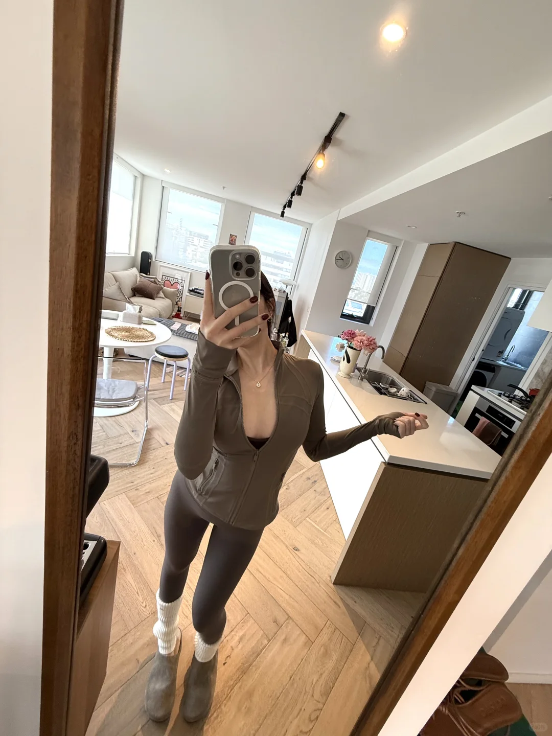 167cm53kg｜普拉提棕色系运动穿搭☀️🤎🤳