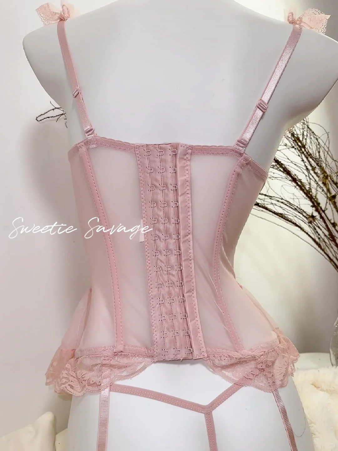 🇸🇬浪漫芭蕾｜斩男必备！法式鱼骨胸衣套装
