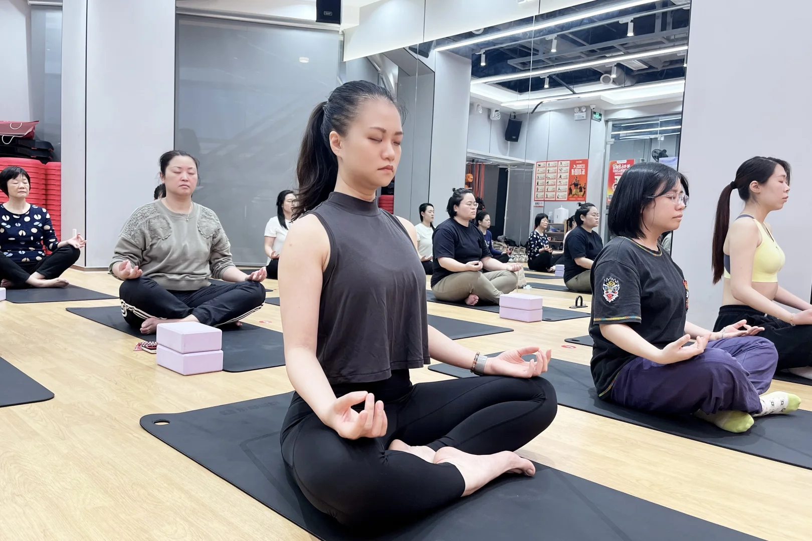 今天穿上了我人生瑜伽服！