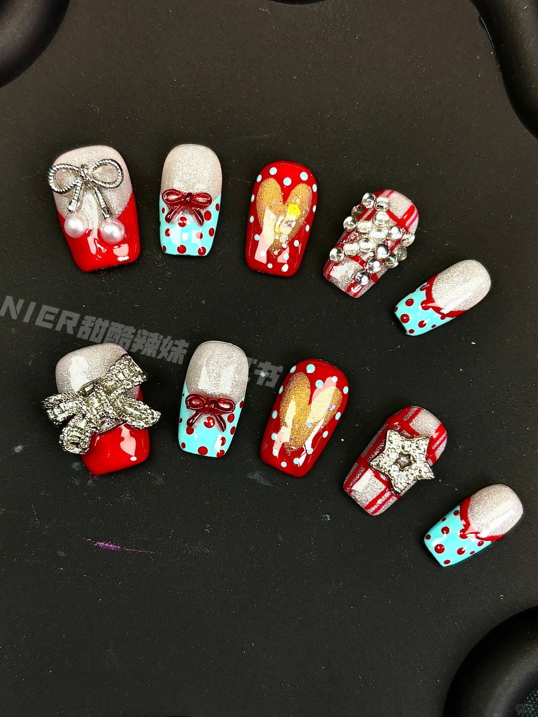 NIER甜酷辣妹新款短甲合集｜美甲分享