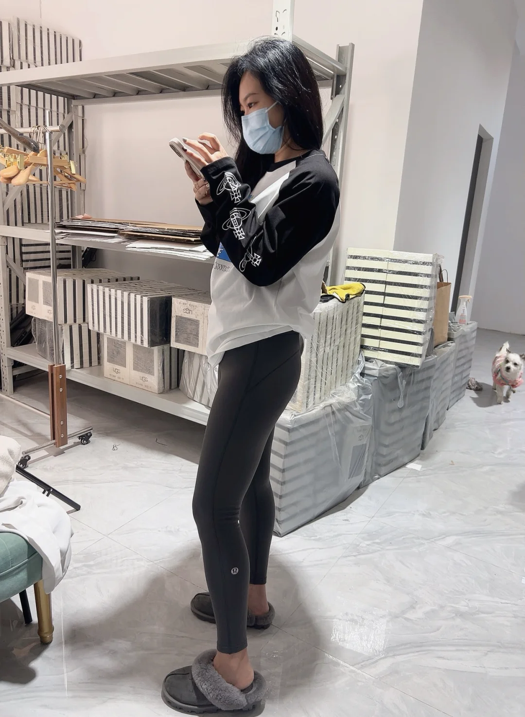 实拍的我穿瑜伽裤也超酷！