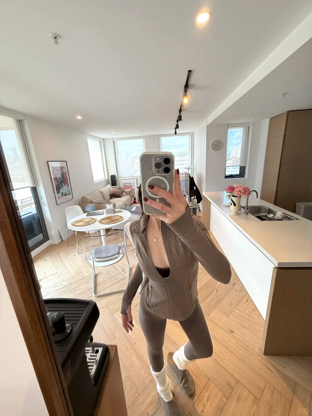 167cm53kg｜普拉提棕色系运动穿搭☀️🤎🤳