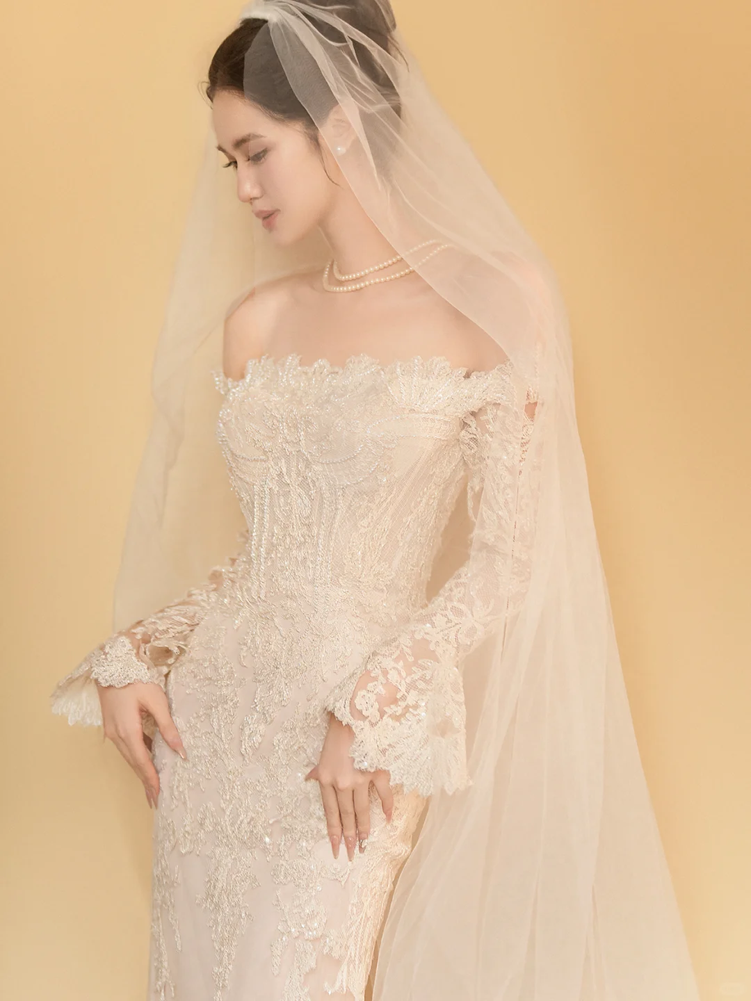 真的会被蕾丝婚纱美晕😵‍💫上身效果绝绝子