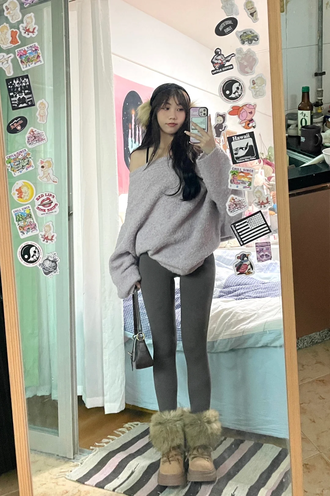 小个子不冻腿ootd⛸️🤎鲨鱼裤穿搭合集