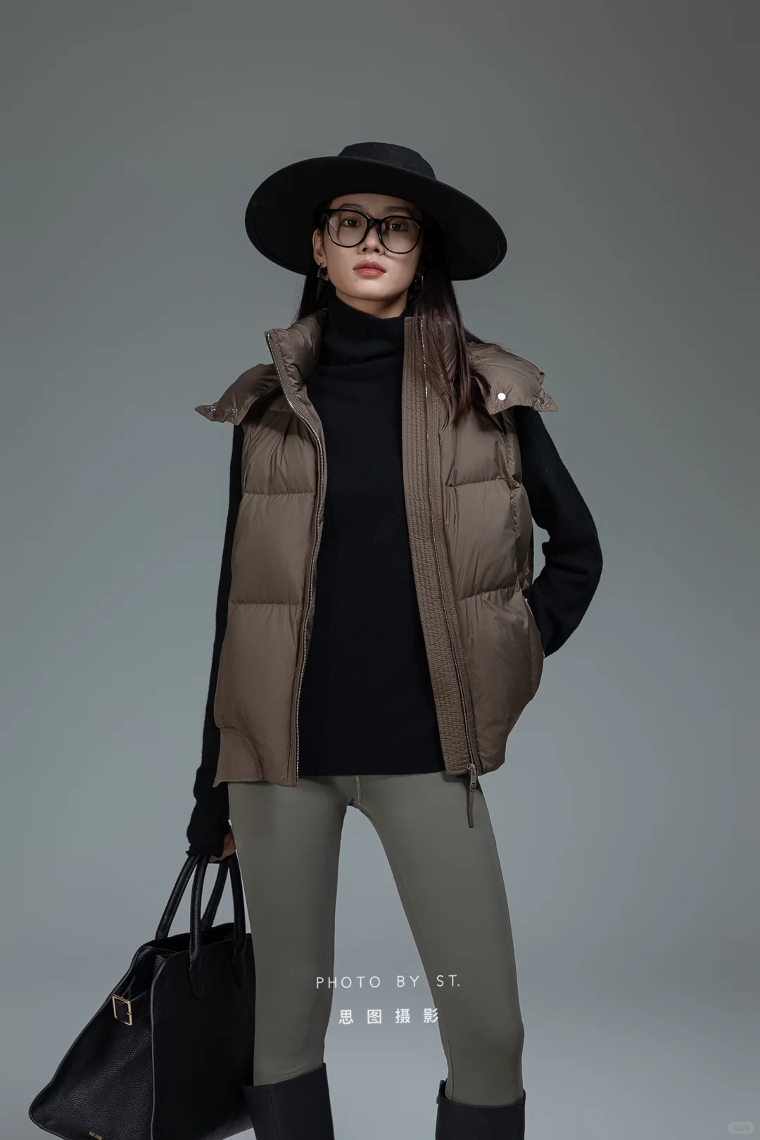 羽绒服拍摄｜棚拍 高辨识度女模