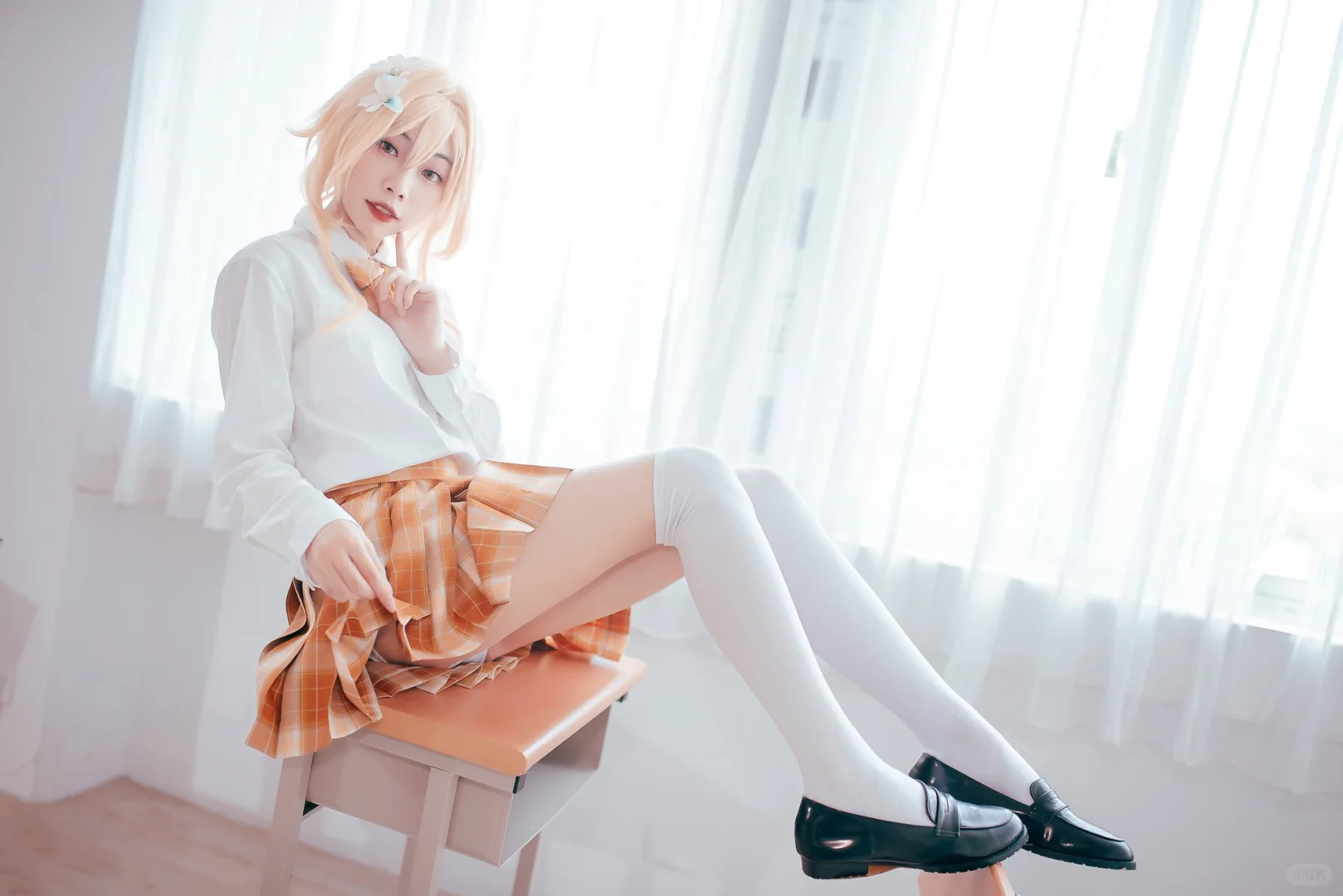 教室黄裙角色写真💛📚