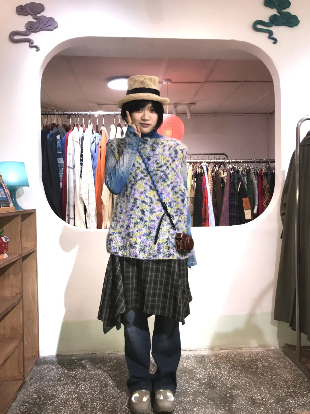 欢迎光临( ᳐ ´ ᗜ ` ᳐ฅ逛古着店的人