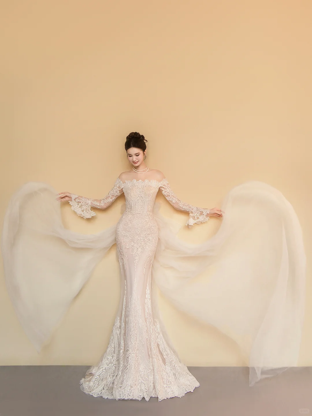 真的会被蕾丝婚纱美晕😵‍💫上身效果绝绝子