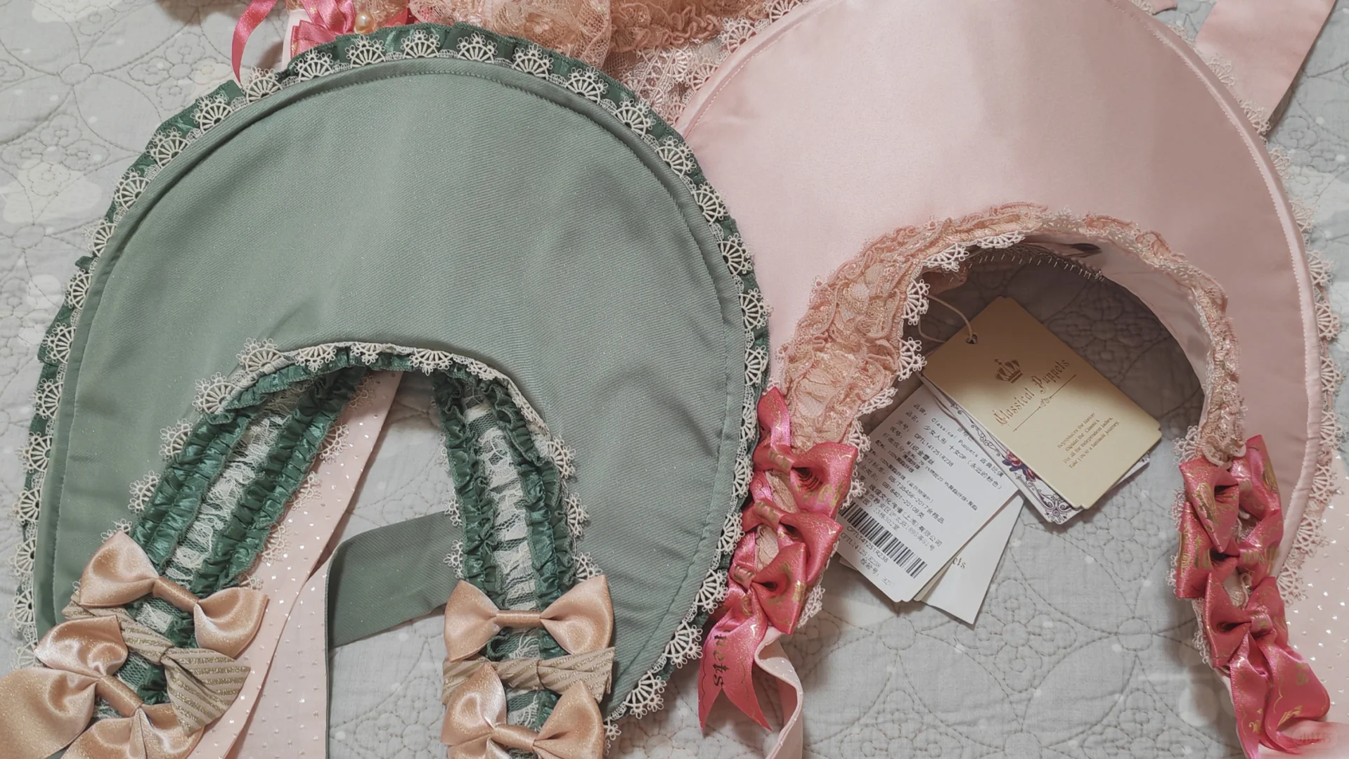 脆弱而美丽的古典玩偶织金蕾丝/蓬巴杜对比