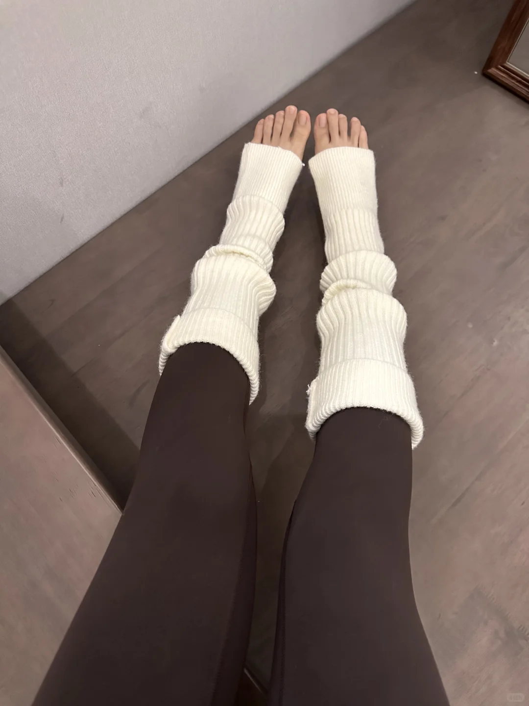 冬天到了！瑜伽裤配袜套真的神了✨