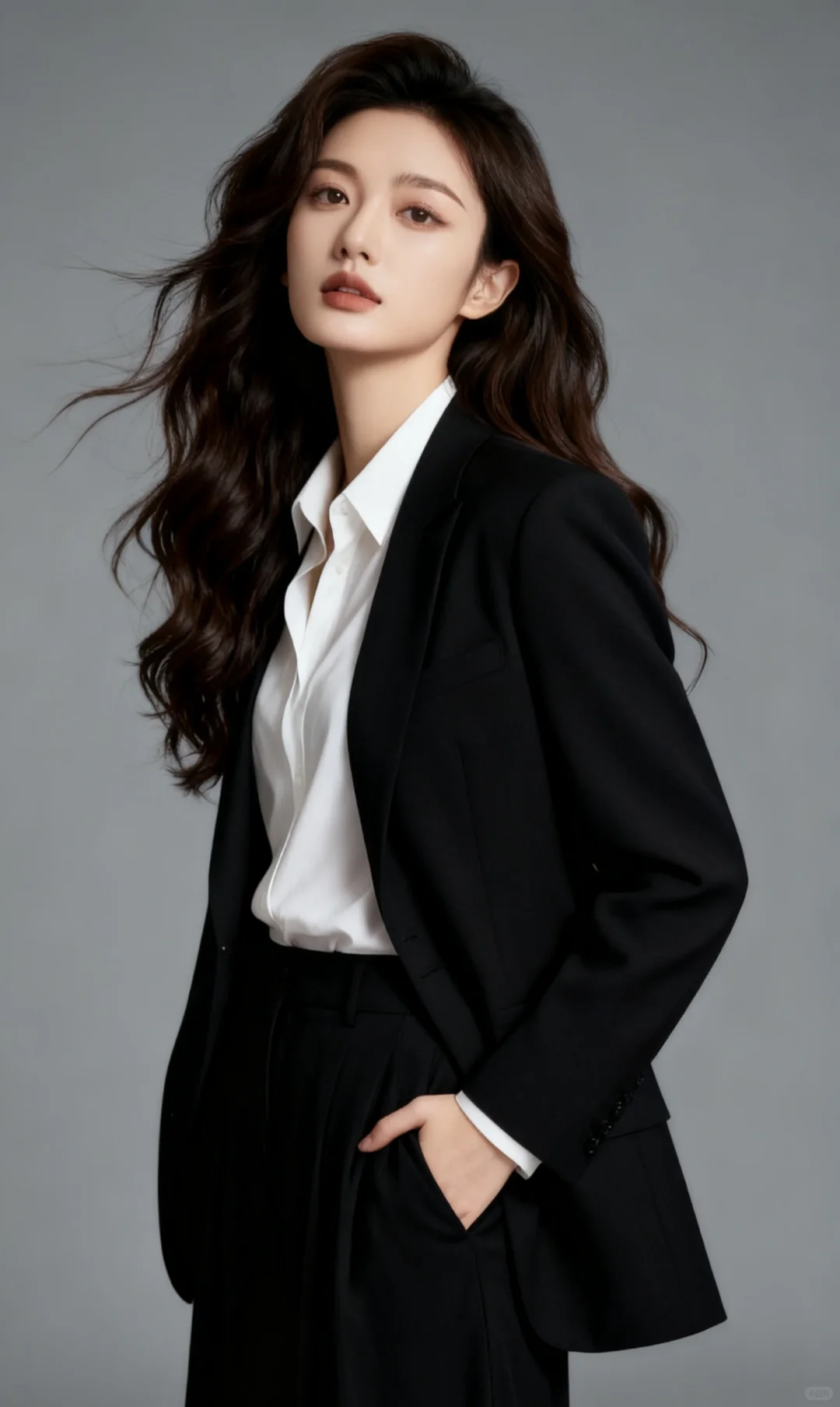 0成本ai写真❗️纯欲感西装抱猫猫细节攻略