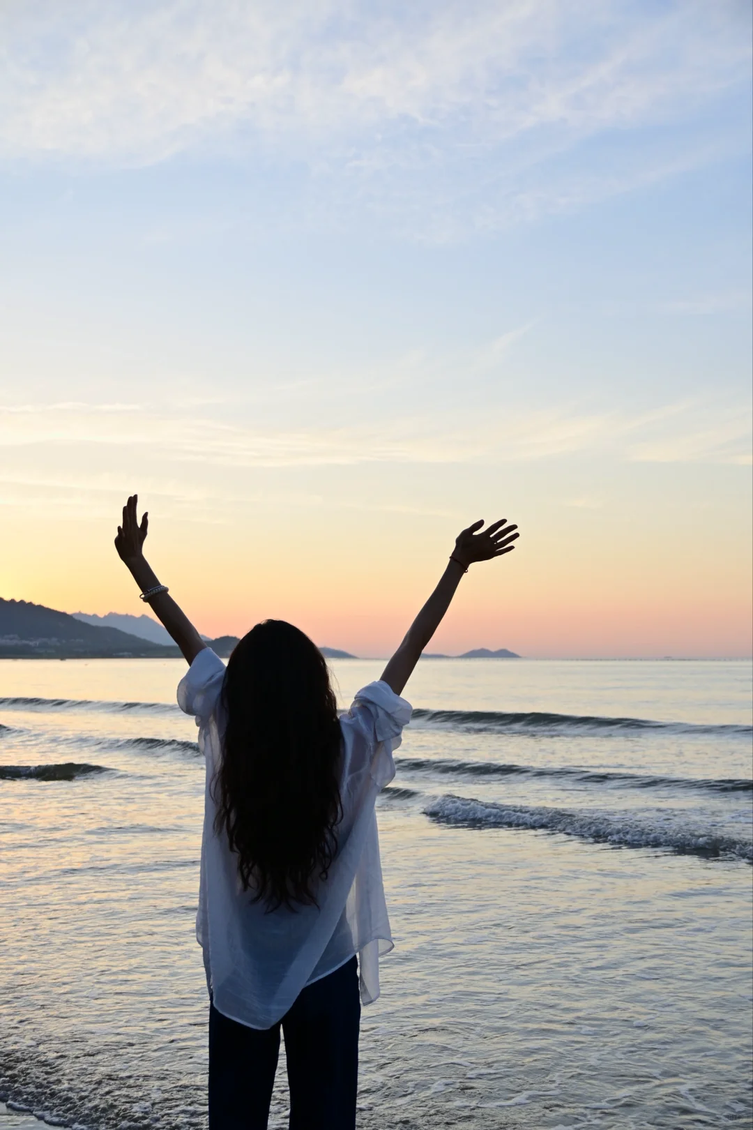 也是拍上了老娘与海