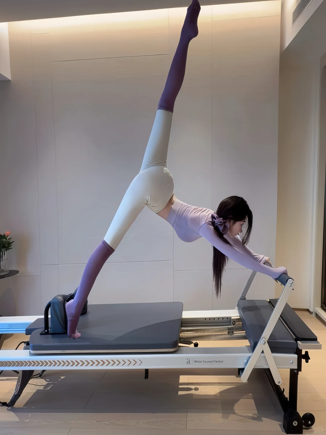 紫色系普拉提穿搭、温柔又显白💜