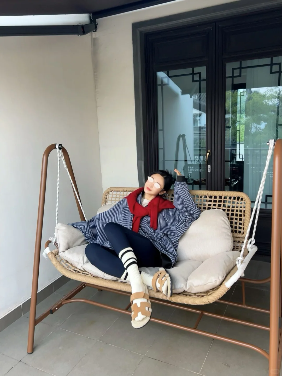 家门口的OOTD｜胖了10斤也要穿legging