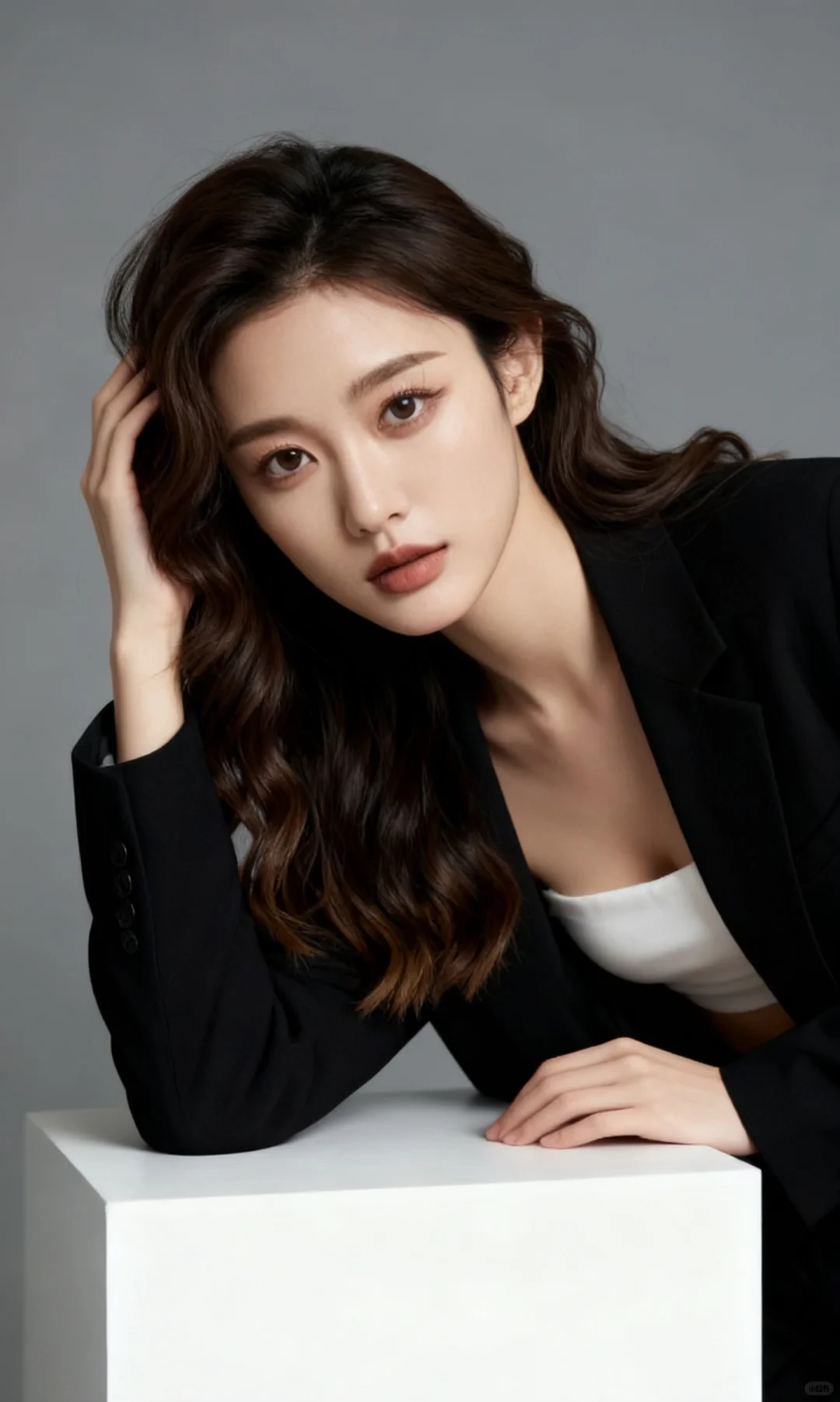 0成本ai写真❗️纯欲感西装抱猫猫细节攻略