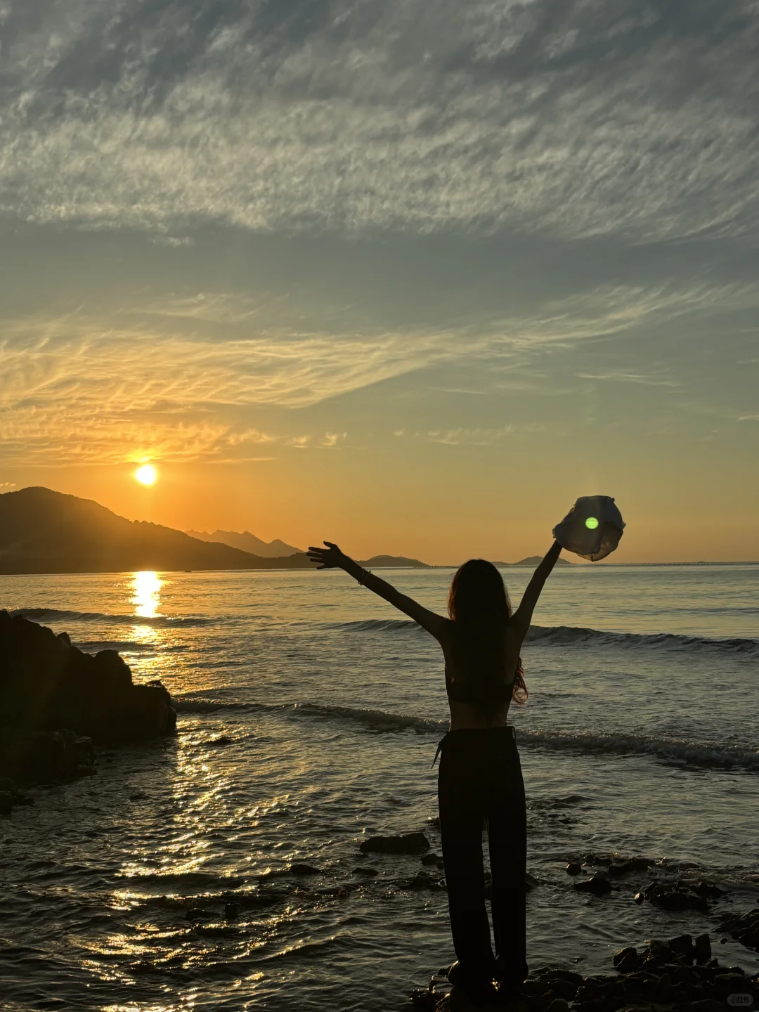 也是拍上了老娘与海