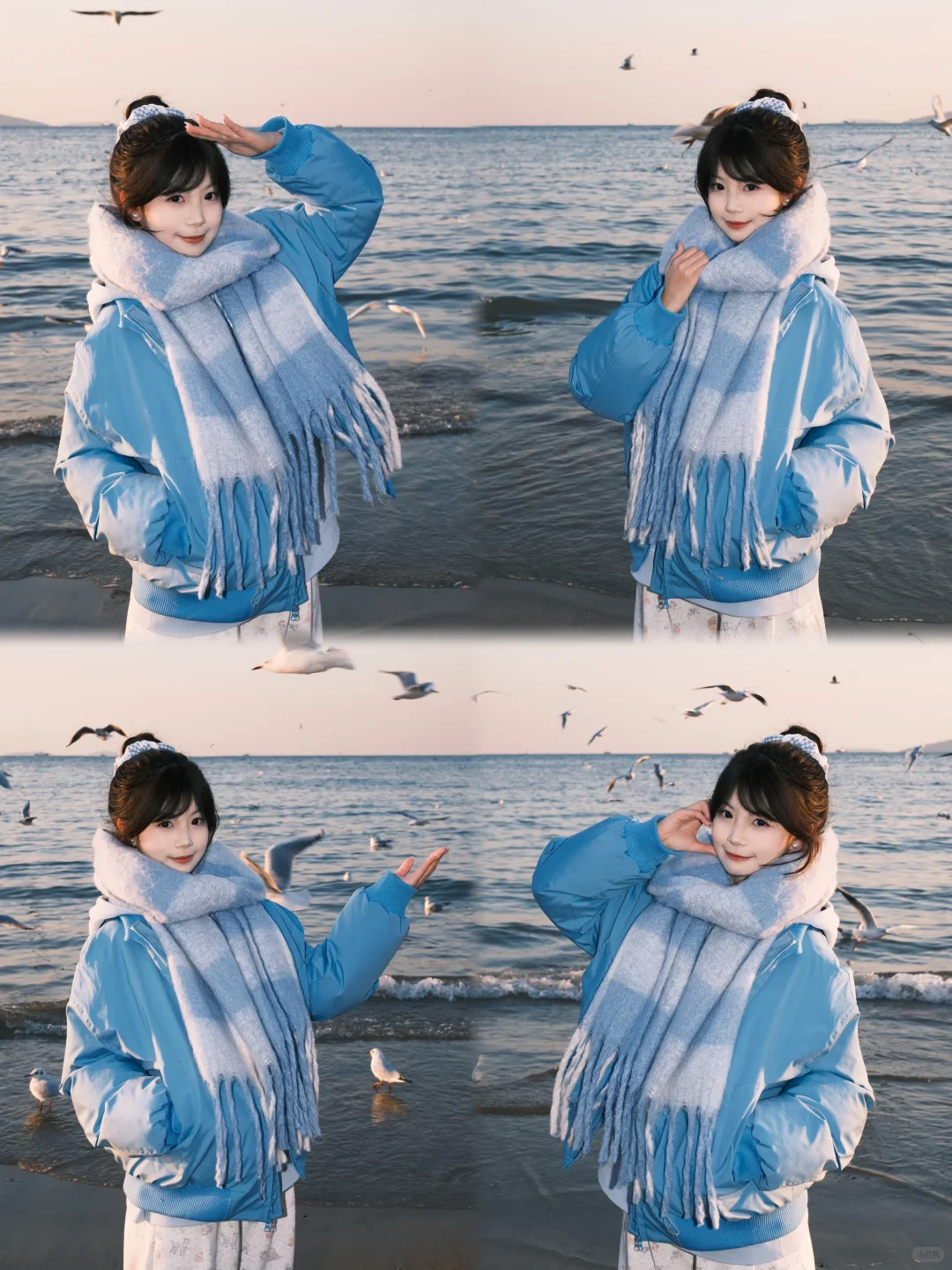 青岛栈桥拍照都来找这个小姐姐～超好看❗️