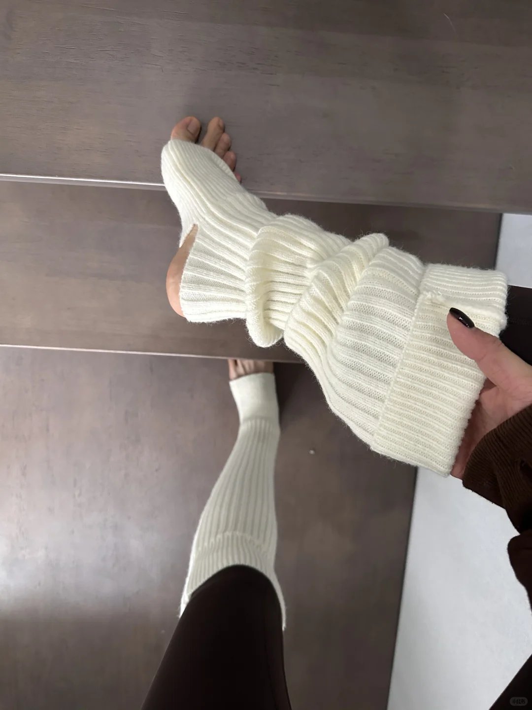 瑜伽裤➕袜套 运动打卡不动脑的穿搭方式！