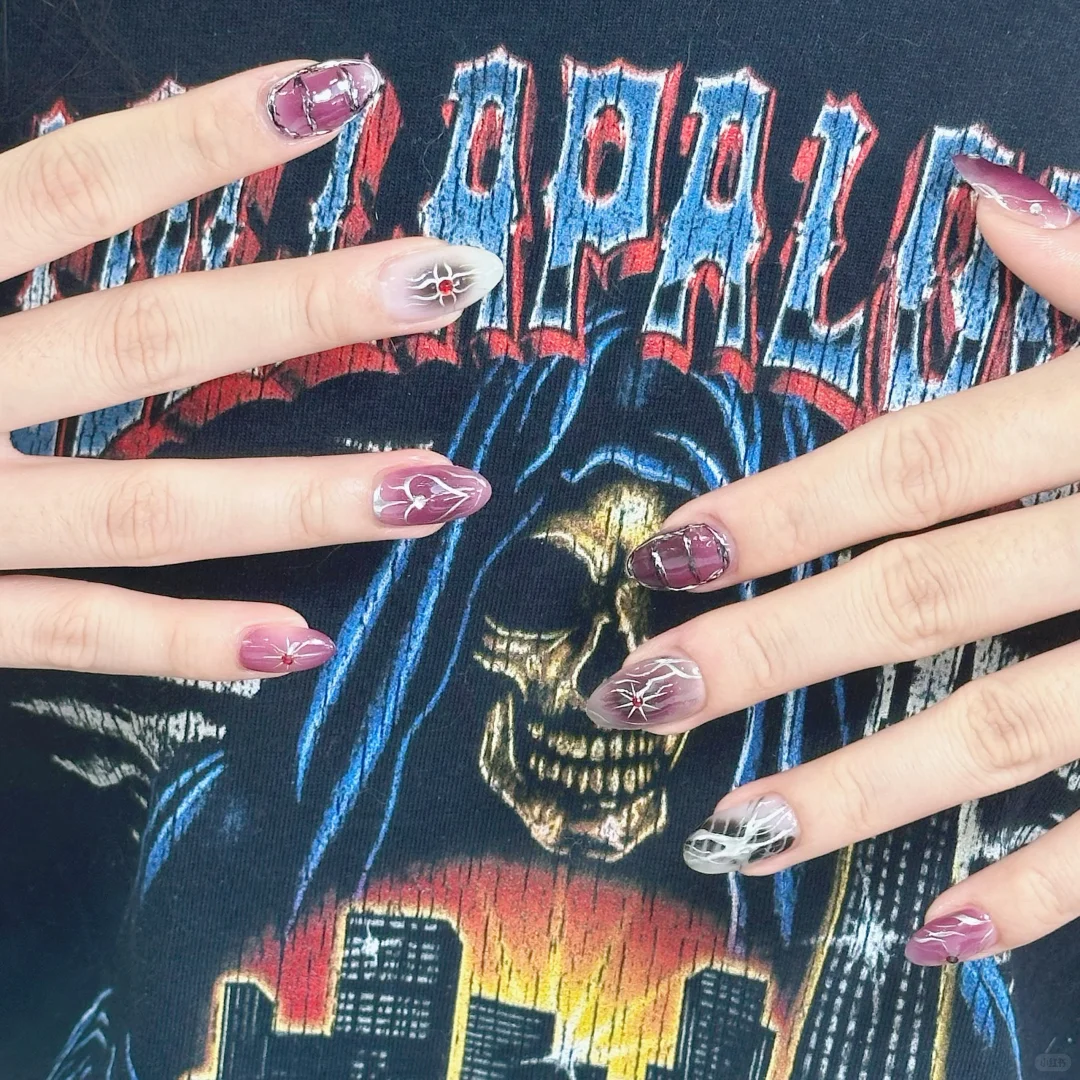 紫火琉璃年 辣妹 美甲