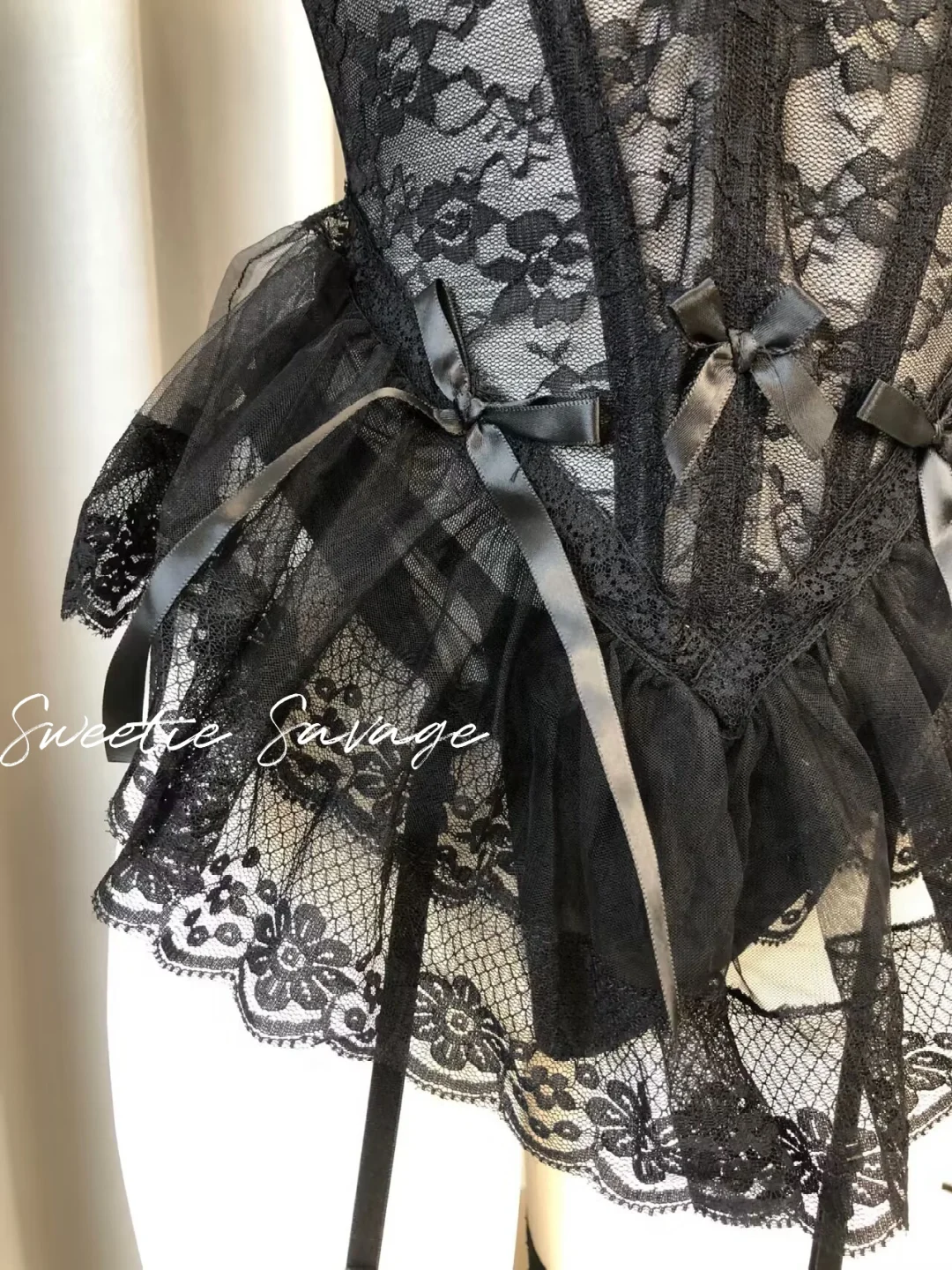 🇸🇬浪漫芭蕾｜斩男必备！法式鱼骨胸衣套装