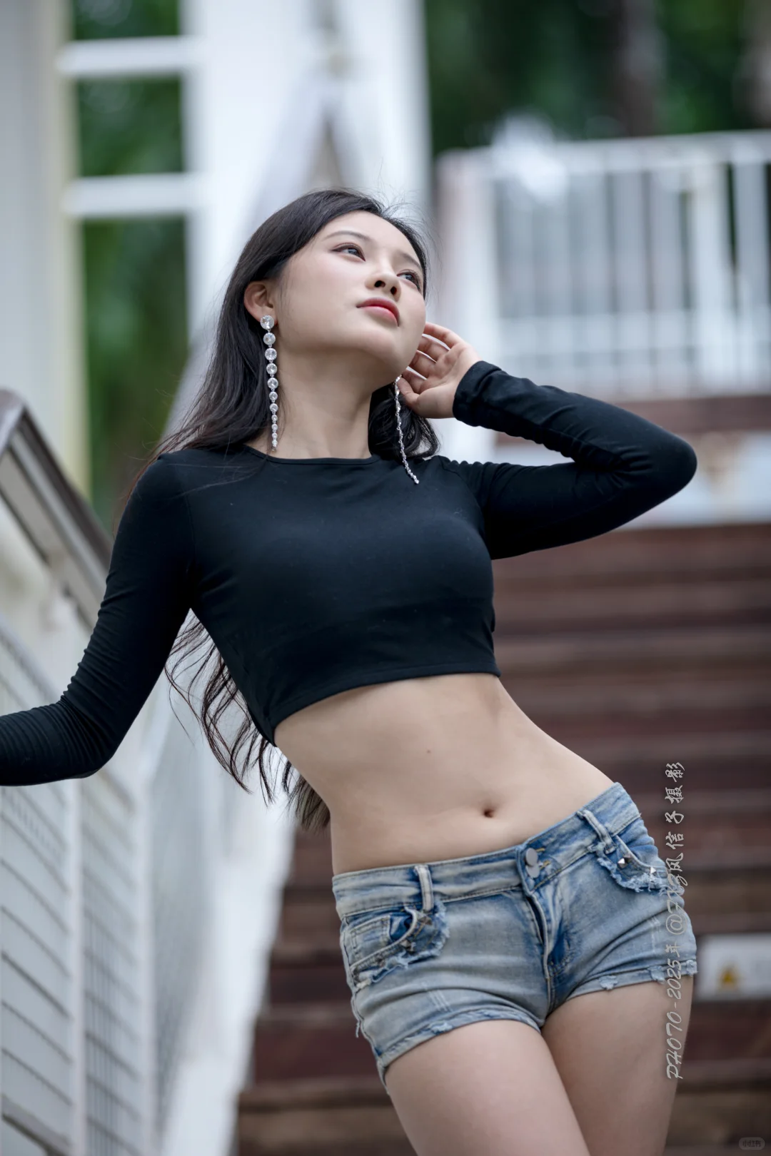 牛仔短裤还是靓啊