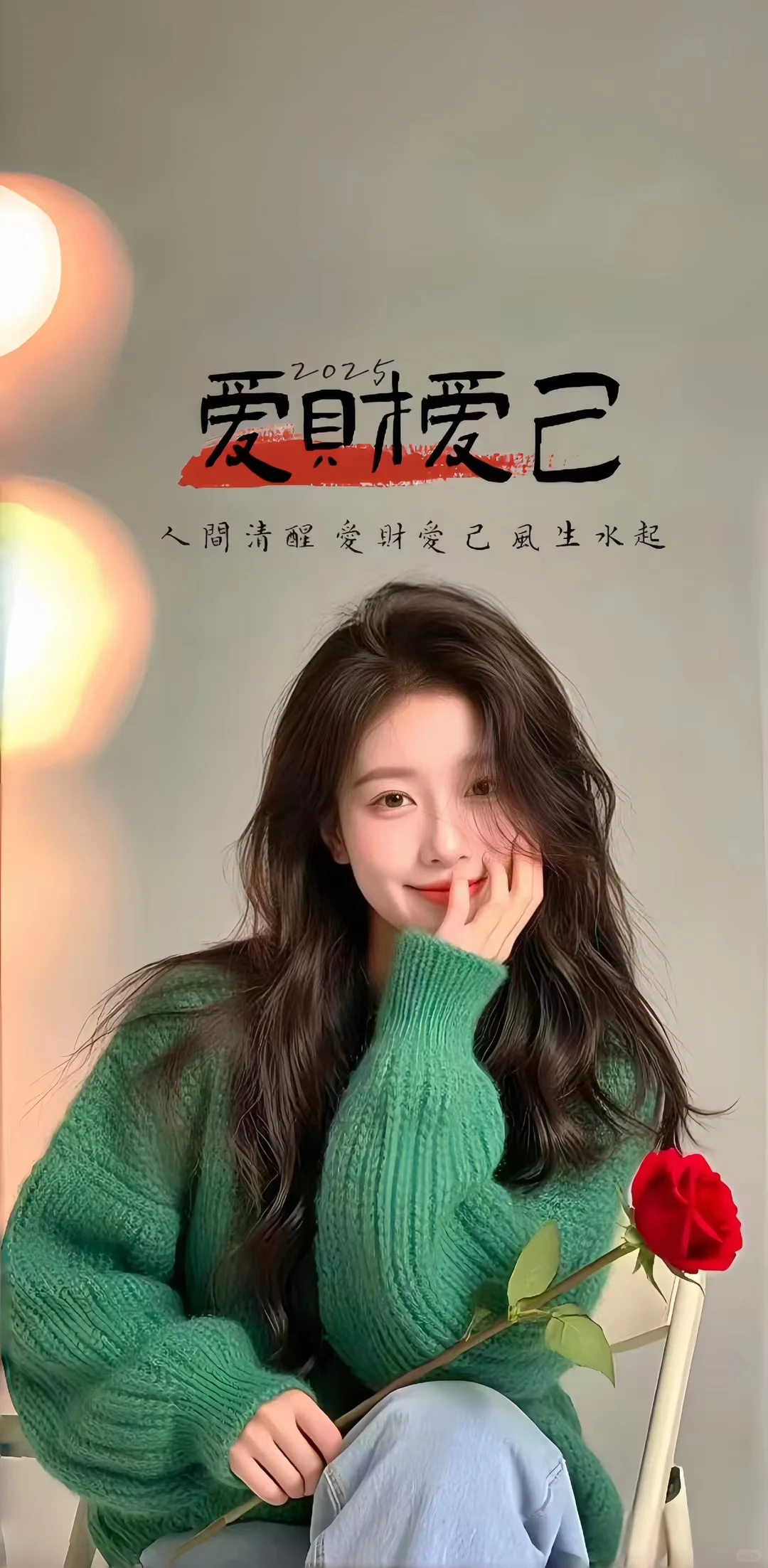 不得不换的美女文字壁纸