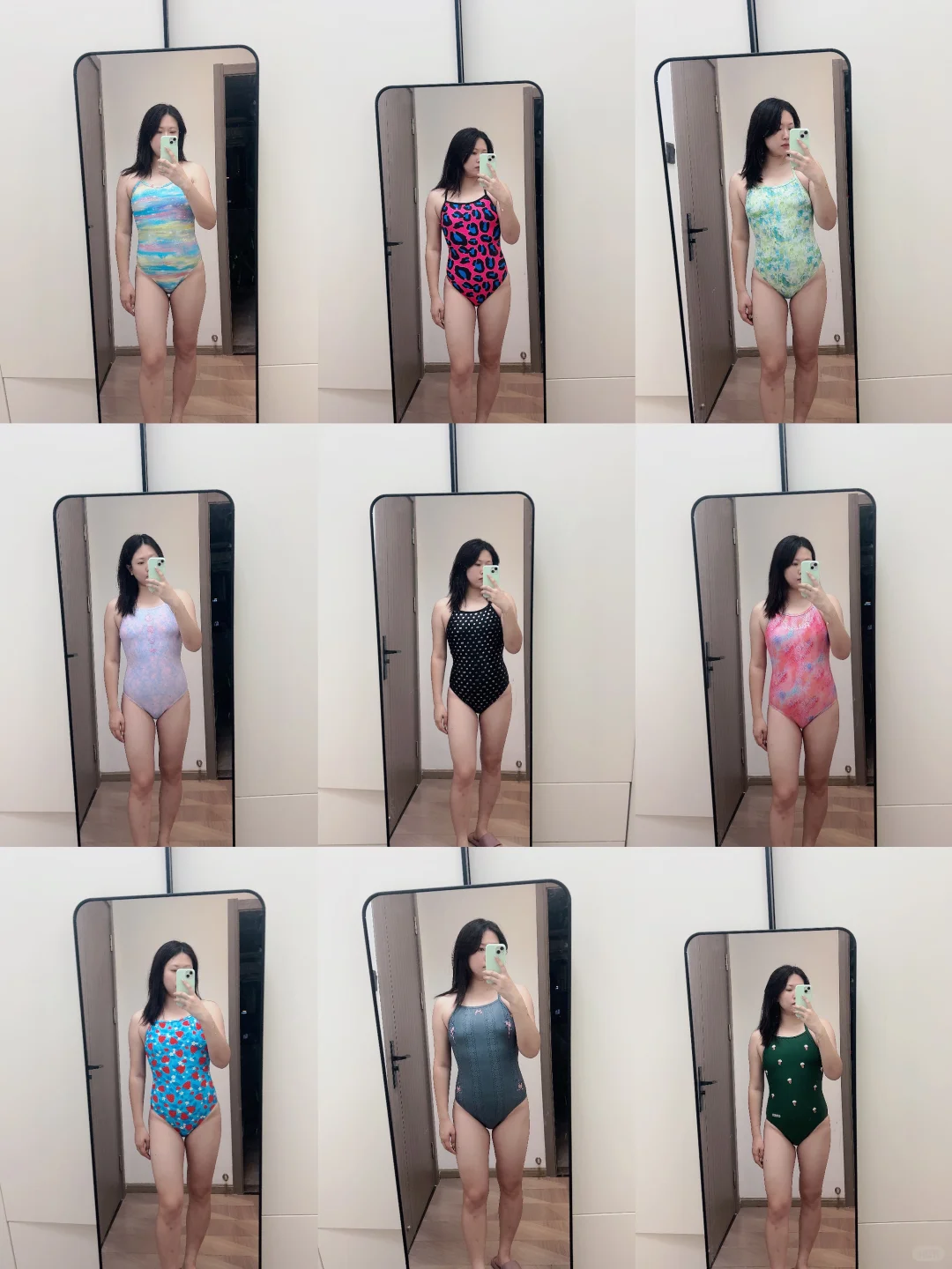 分享一下近期入的泳衣们