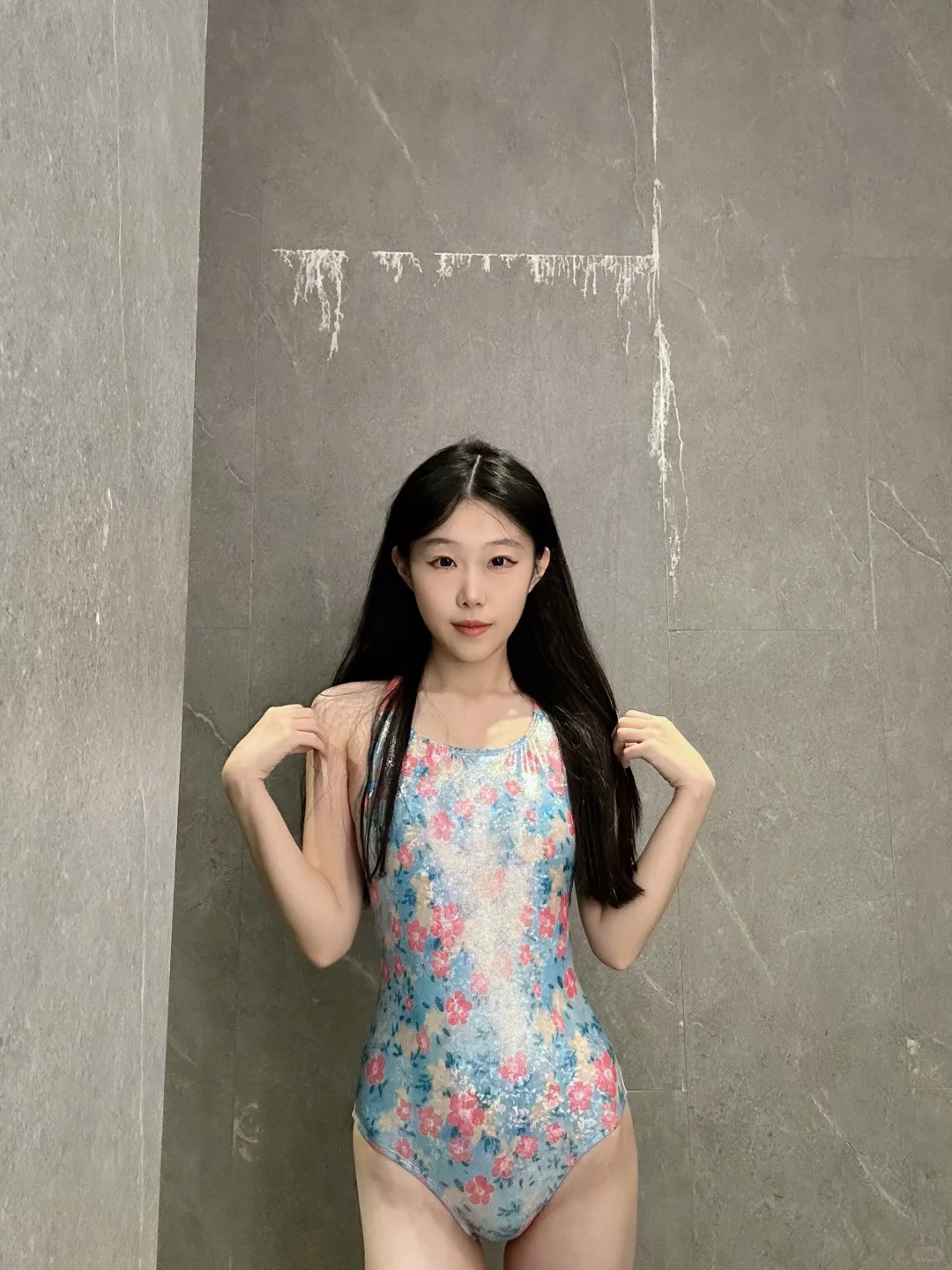 今日泳衣分享｜粉蓝碎花泳衣🩱