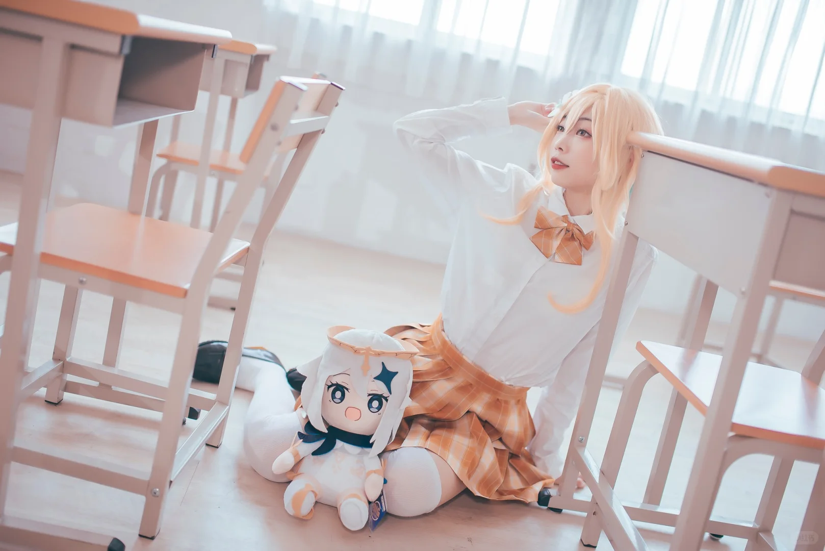 教室黄裙角色写真💛📚