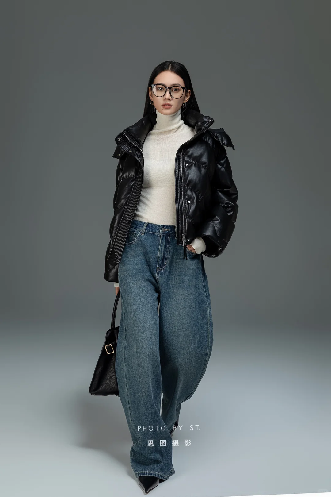 羽绒服拍摄｜棚拍 高辨识度女模