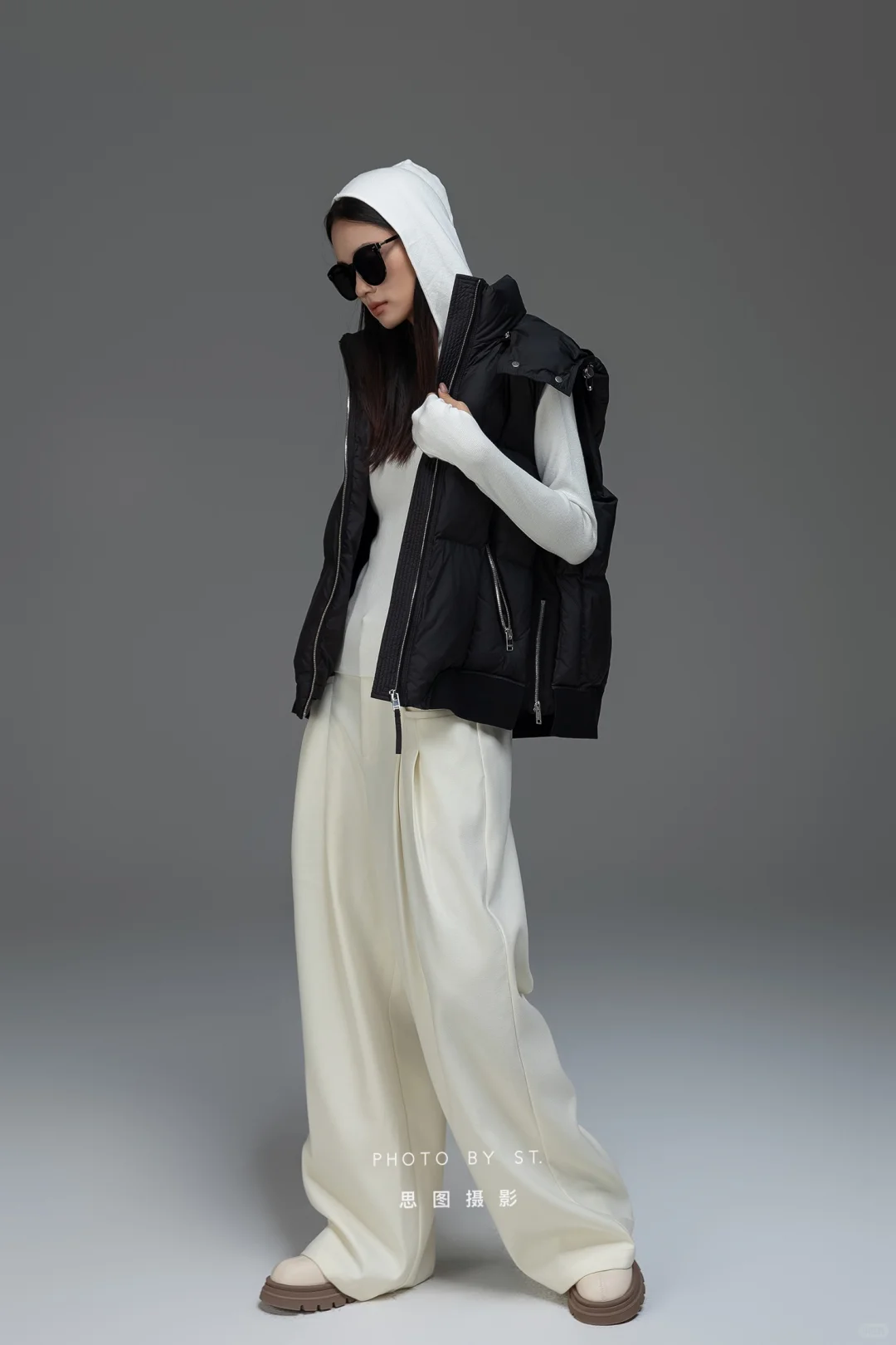 羽绒服拍摄｜棚拍 高辨识度女模