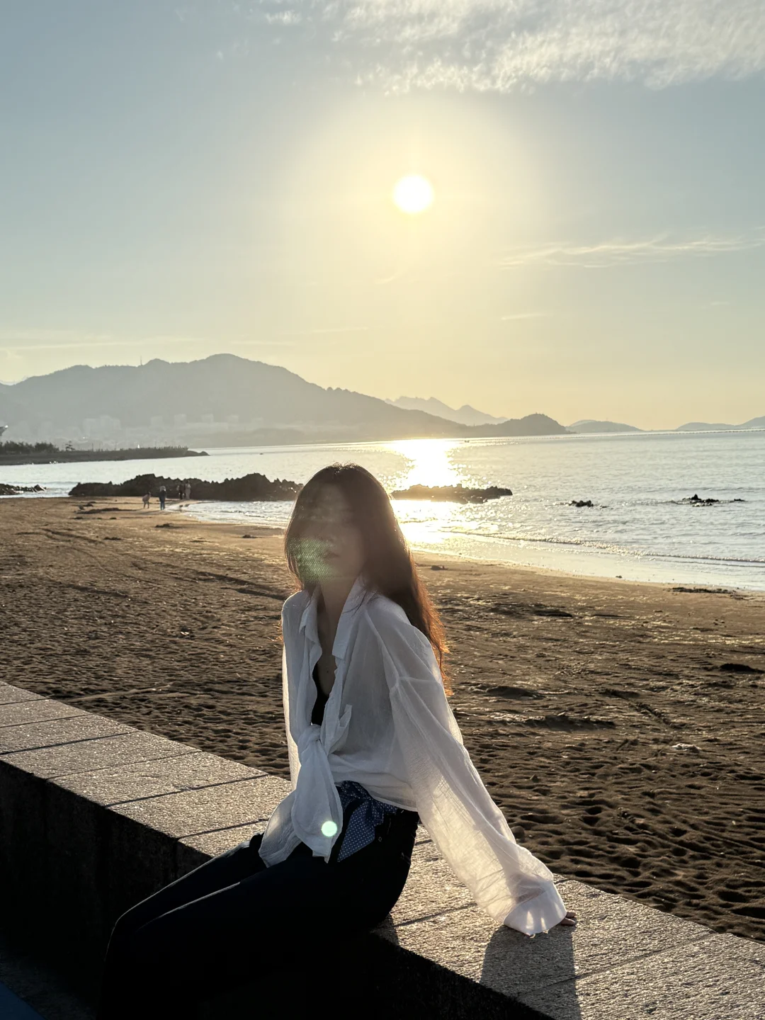 也是拍上了老娘与海