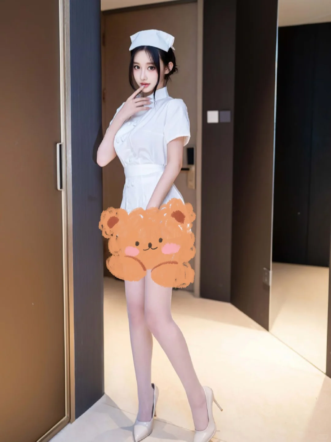 护士风穿搭、好温柔好有气质！