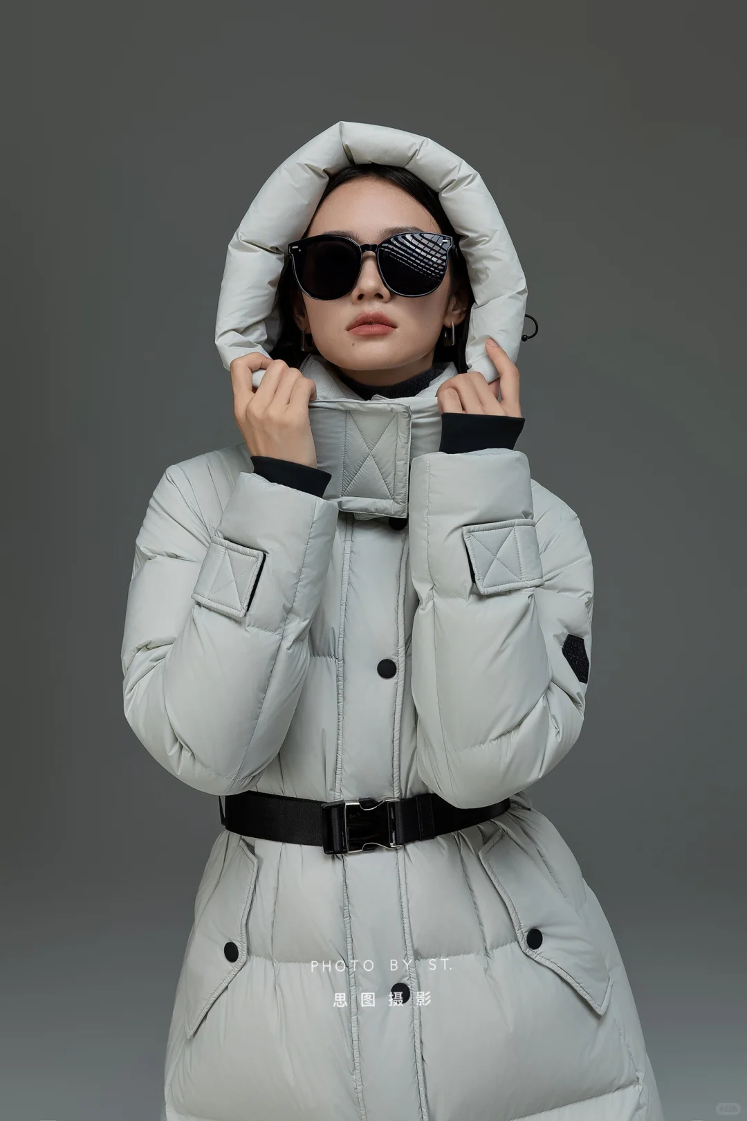 羽绒服拍摄｜棚拍 高辨识度女模