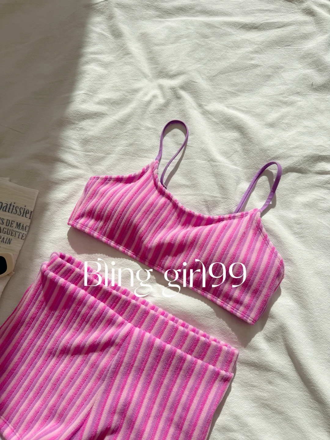 🫧✨温泉季泳衣分享🎀少女心爆棚的粉条纹～