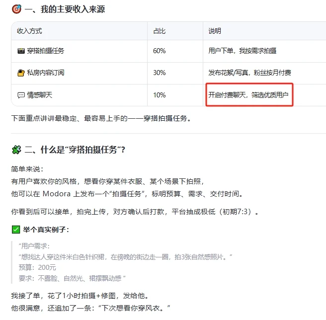 我在Modora做穿搭模特：不露脸也能做的副业