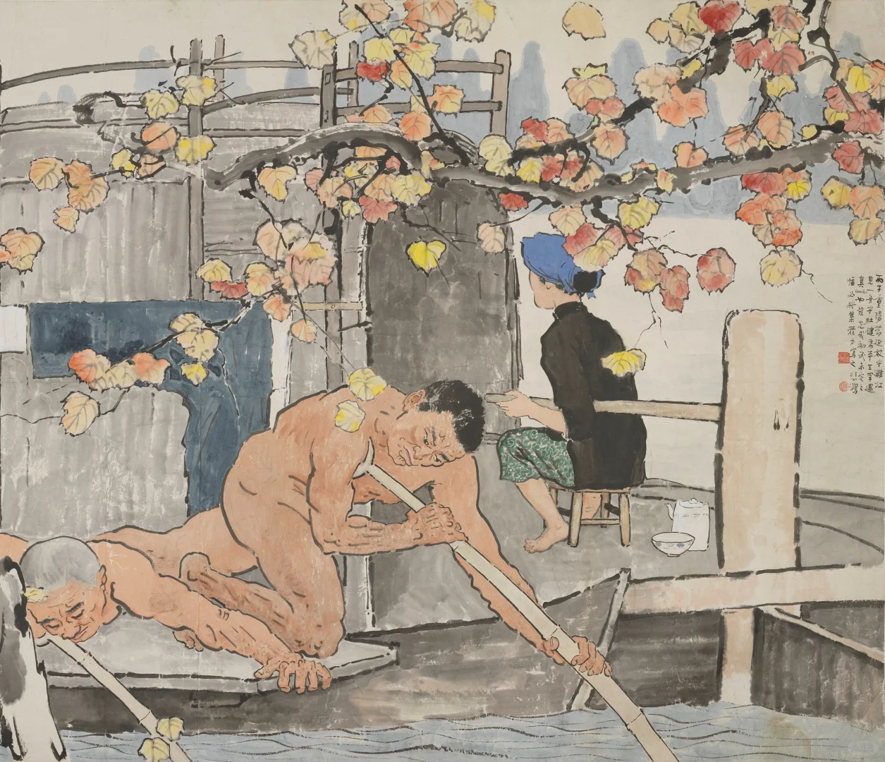 徐悲鸿｜船夫图卷