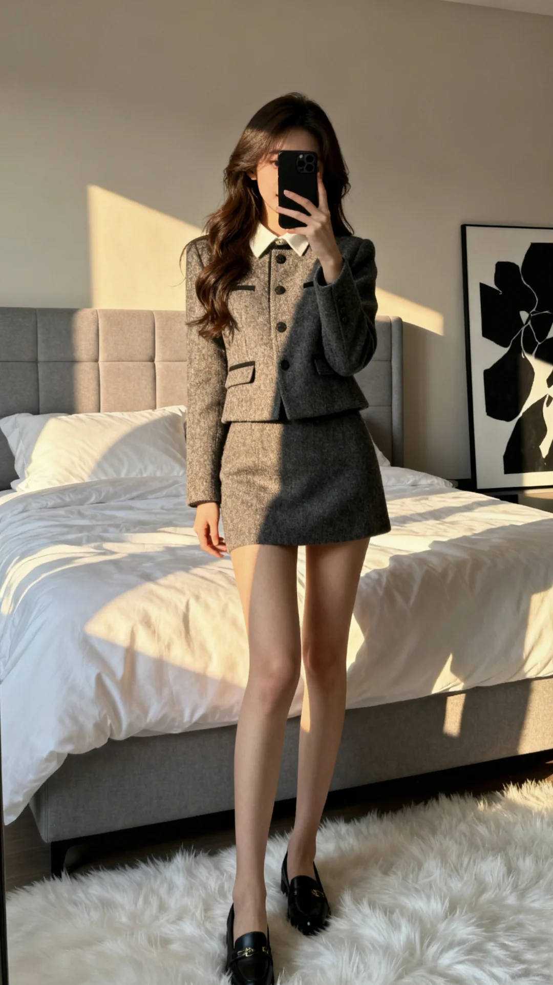 晨练的白月光～～白色系瑜伽服